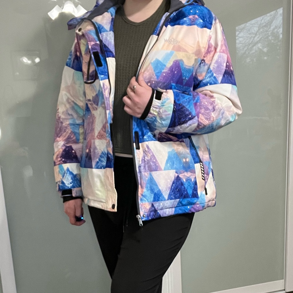 Cute colorful ski jacket